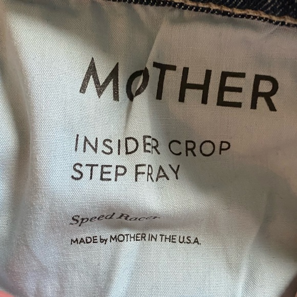 Mother Jeans Insider Crop Step Fray Speed Racer size 24 - Picture 9 of 12